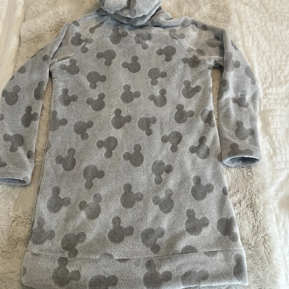 Disney Womens Fleece Lounge Hoodie Sherpa Size Medium Mickey Loungewear‎ B